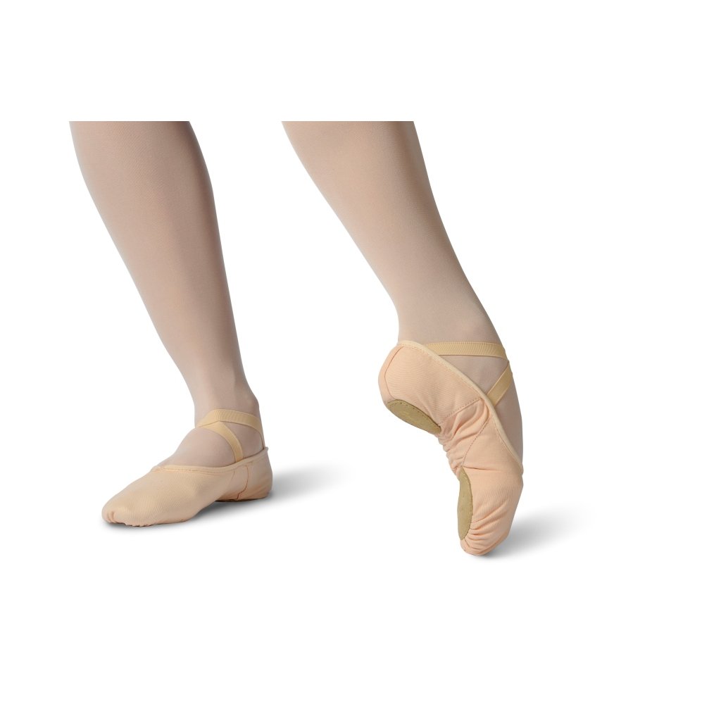 Split sole soft ballet shoe with elasticated binding for women Merlet model  Sophia