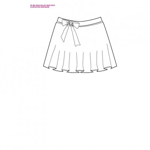 Classic ballet skirt for girls Sheddo model SK86C-