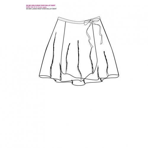 Classic ballet skirt for girls Sheddo model SK85C-