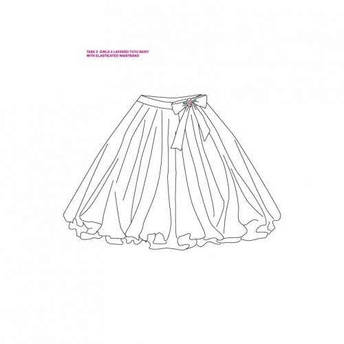 Tutu skirt for girls Sheddo model TASK2-