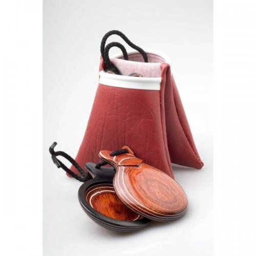 Castañuelas del Sur Modelo Madera Veteada Roja