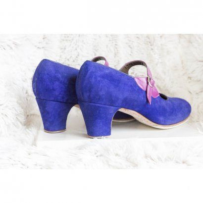 Gallardo Flamenco Shoes Professional Model Belén (Series A)  SUEDE LEATHER PURPLE No 42.5-1