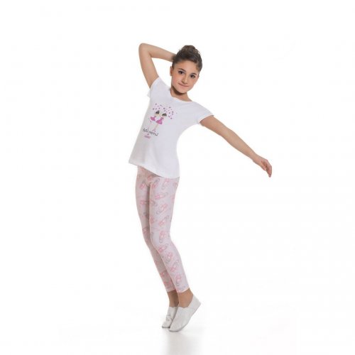 Leggings for girls Sheddo model PR 240C Pink-3