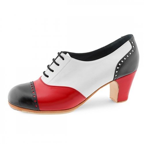 Don Flamenco Shoes Model Fandango Pala Recta Tricolor-