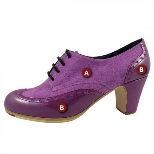 Zapatos de Don Flamenco Semi Professionales Modelo Tango Palavega-3