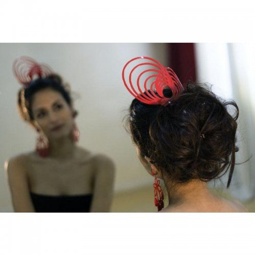 Flamenco Hair Comb: Acetato Red – Model 1543-3