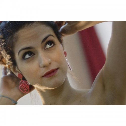 Flamenco Earrings Model La Rosa-