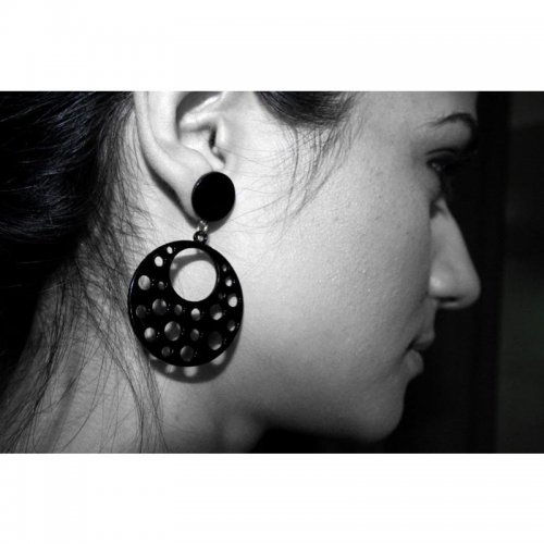 Flamenco Earrings Model Ojos Amados-3