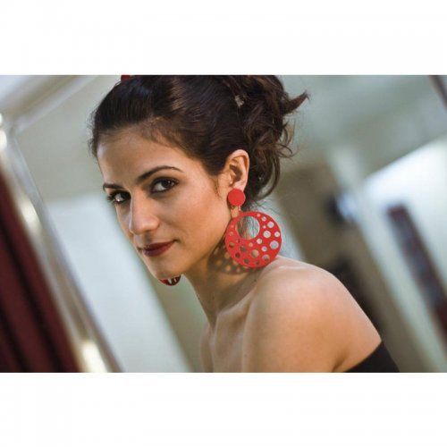 Flamenco Earrings Model Ojos Amados-