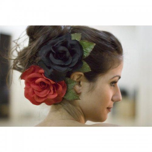 Flamenco Flower Model Buleria in Red-