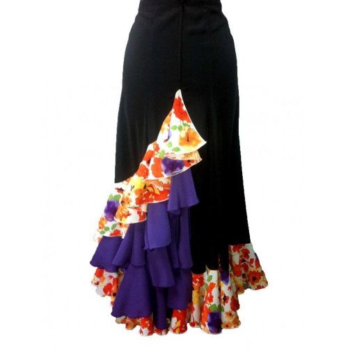 Flamenco Performance Skirt  Model CARACOLES-2