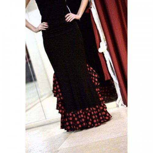 Flamenco Skirt for Practice sessions Model AZABACHE II-