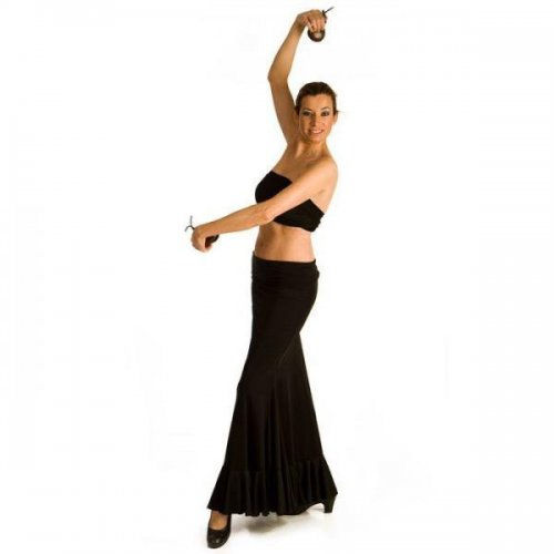 Flamenco Skirt for Practice sessions Model AZABACHE I-