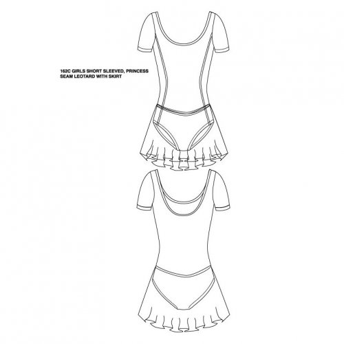 Leotard dress for girls Sheddo Model 162C-
