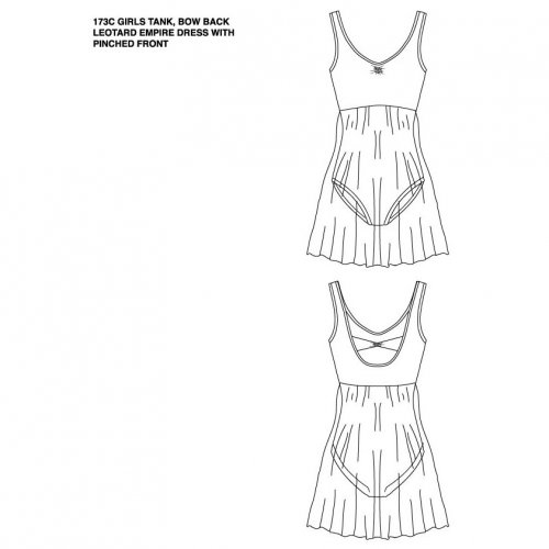 Leotard dress for girls Sheddo Model 173C-