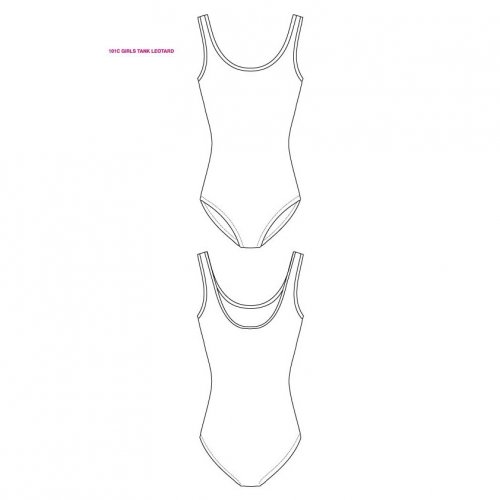 Leotard for girls Sheddo model 101C-EX-