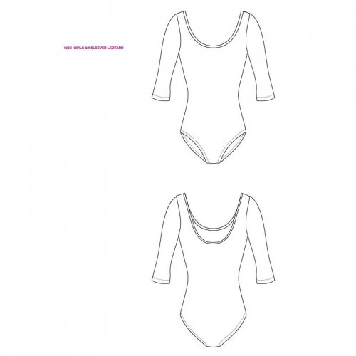 Leotard for girls Sheddo model 103C-