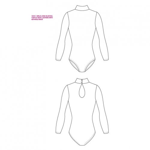 Leotard for girls Sheddo model 1041C-