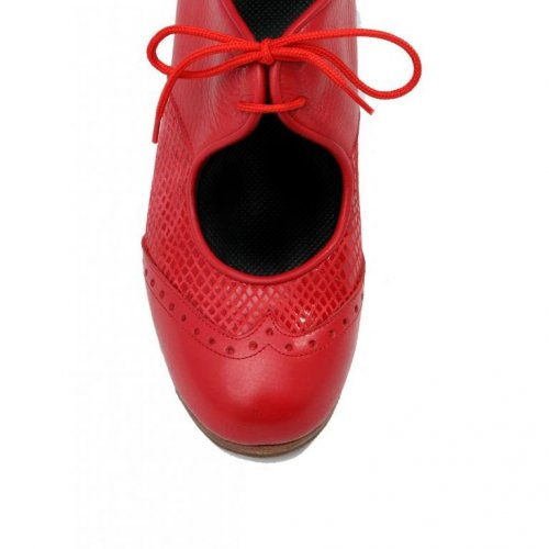 Παπούτσια Professional Moντέλο Chapin Serpiente ¨a compás¨ Κόκκινο-3