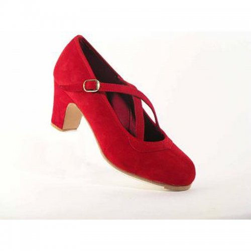 red flamenco shoes